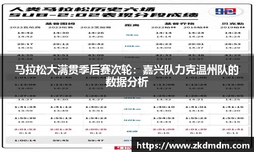 马拉松大满贯季后赛次轮：嘉兴队力克温州队的数据分析
